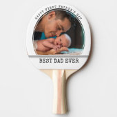 Happy 1st Father's Day最高のパパ Ever Photo 卓球ラケット (正面)
