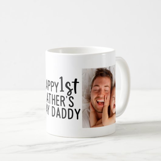 Happy 1st Father's Day|フォトコーヒーマグ コーヒーマグカップ (正面右)