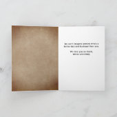 Happy 1st Father's Day Daddy Flower 3 Photo カード (内部)