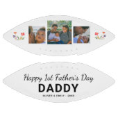 Happy 1st Father's Day Daddy Keepsake 3 Photo アメリカンフットボール (パネル)