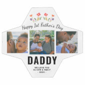 Happy 1st Father's Day Daddy Keepsake 3 Photo サッカーボール (フラット)