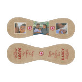 Happy 1st Father's Day Daddy Keepsake 3 Photo 野球ボール (パネル)