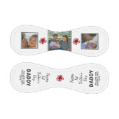 Happy 1st Father's Day Daddy Keepsake 3 Photo 野球ボール (パネル)