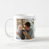  Happy 1st Father's Day Daddy Personalized 2 Photo コーヒーマグカップ (左)