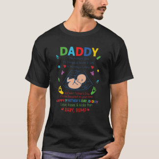Happy 1St Father's Day New Daddy Pregnancy Announc Tシャツ