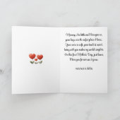 Happy 1st Mother's Day、パパ&ベビーからのカード、 カード (内部)