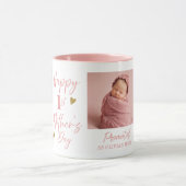 Happy 1st Mothers Day As Mimi 5 Photo Pink   マグカップ (中央)