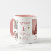Happy 1st Mothers Day As Mimi 5 Photo Pink   マグカップ (正面左)