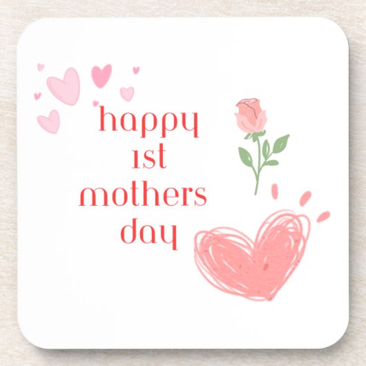 Happy 1st Mothers Day on a コースター (正面)