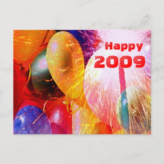 Happy 2009はがき ポストカード (正面)
