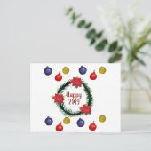 Happy 2019はがき ポストカード (スタンド正面)