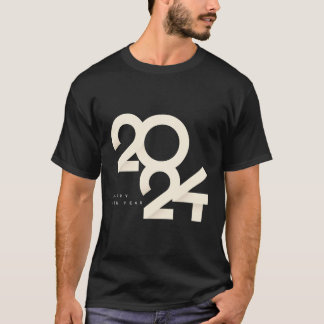 Happy 2024 New Yeve Eveパーティー供給2024 Happy Tシャツ
