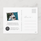 Happy 2025スクリプモダントカレンダー新年写真 シーズンポストカード (裏面)