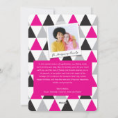 Happy 2025 Blocksフレームタイポグラフィ新年写真 シーズンカード (裏面)