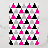 Happy 2025 Blocksフレームタイポグラフィ新年写真 箔シーズンカード (裏面)