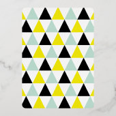 Happy 2025 Blocksフレームタイポグラフィ新年写真 箔シーズンカード (裏面)