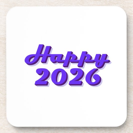 Happy 2026 コースター (正面)