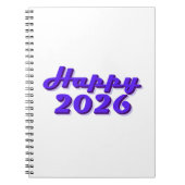 Happy 2026 ノートブック (正面)