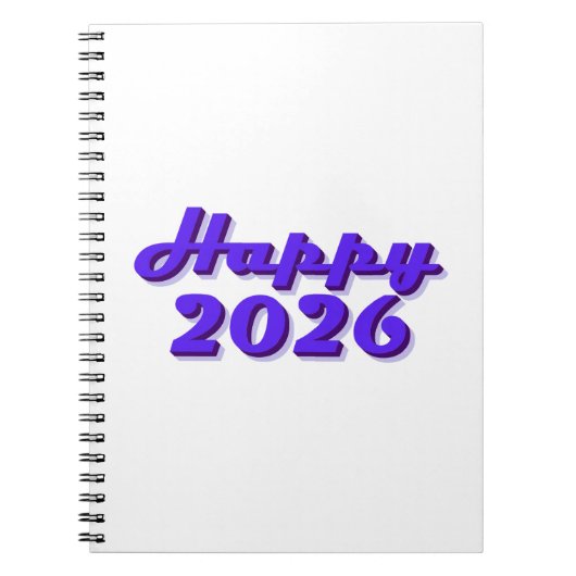 Happy 2026 ノートブック (正面)