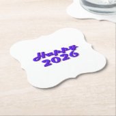 Happy 2026 ペーパーコースター (アングル)