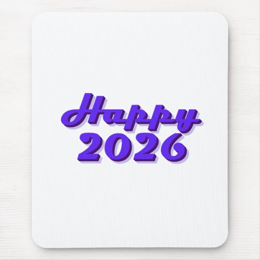 Happy 2026 マウスパッド (正面)
