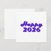Happy 2026 招待状 (正面/裏面)