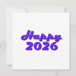 Happy 2026 招待状