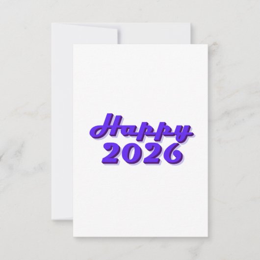 Happy 2026 招待状 (正面)