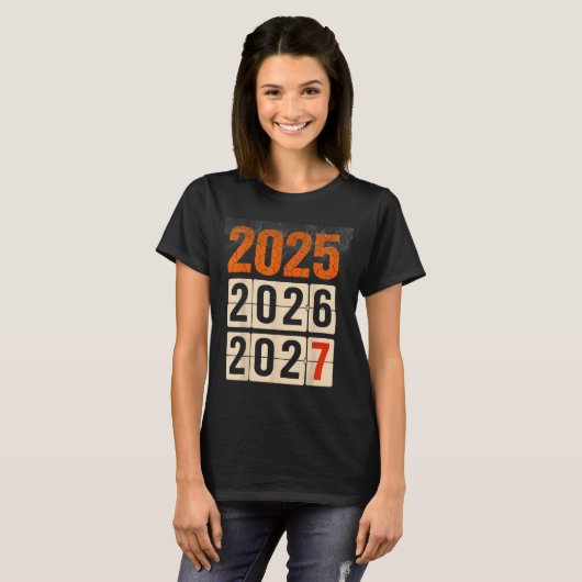Happy 2026 2027 New Year Funny 67 Meme Six Seven M Tシャツ (正面フル)