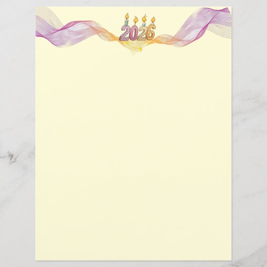 Happy 2026 New Year Paper (正面)