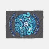 Happy 2026 New Year's Eve Celebration Design  フリースブランケット (正面(横))