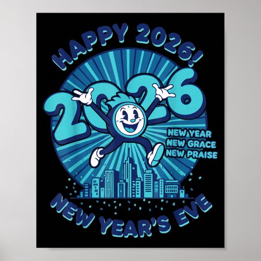 Happy 2026 New Year's Eve Celebration Design  ポスター (正面)