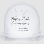 Happy 20th anniversary champagne bottle glass name (裏面)