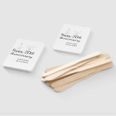 Happy 20th anniversary champagne bottle glass name ハンドファン (組立なし)