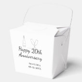 Happy 20th anniversary champagne bottle glass name フェイバーボックス (正面)