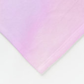 Happy 20th anniversary pink purple pastel name bol フリースブランケット (角)