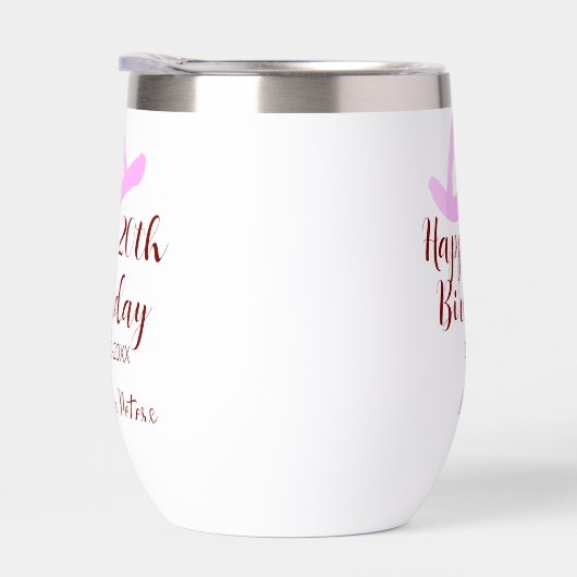 Happy 20th birthday pink cowboy girl name date sim (右面)