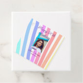 Happy 20th Birthday rainbow rustic boho lines phot フェイバータグ (インサイチュ)