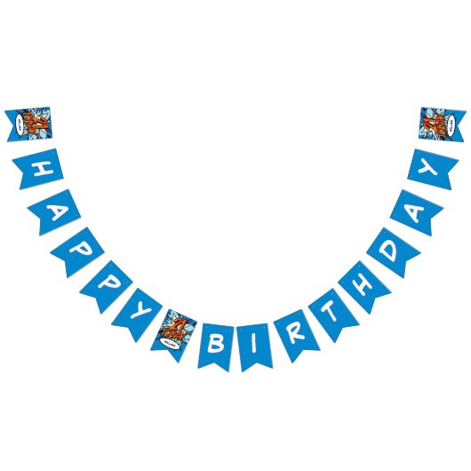 HAPPY 21誕生日漫画ブックアーポップ・アートのト バンティングフラッグ (全)