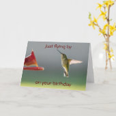 HAPPY **21st**誕生日カード カード (黄色い花)