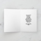 Happy 21st Birthday Card with Custom Name カード (内部)