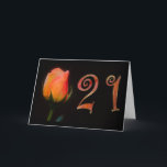 Happy 21st Birthday twentyfirst twentyone 21 21st カード<br><div class="desc">Many more designs in my store. Contact me to have a custom design made just for you!</div>