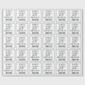 HAPPY 23rd誕生日、アールデコスタイル、名前をカスタムする ラッピングペーパー (フラット)