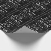 HAPPY 24th誕生日、アールデコスタイル(名前をカスタムする付き) ラッピングペーパー (角)