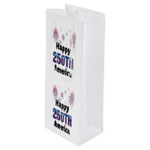 Happy 250th America Patriotic July 4th ワインギフトバッグ (正面アングル)