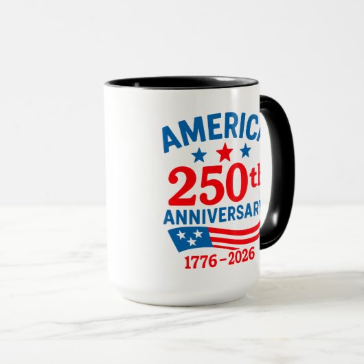 Happy 250th Anniversary America  マグカップ (正面右)