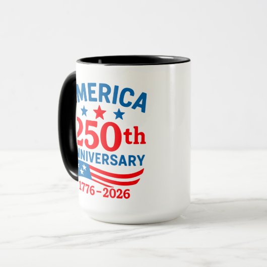 Happy 250th Anniversary America  マグカップ (正面左)