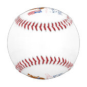Happy 250th Birthday America! 1776-2026 Adorable  野球ボール (裏面)