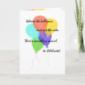 Happy 25thまたはANY YEAR Anniversary Greeting カード (正面)