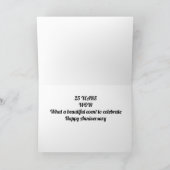 「HAPPY ***25th***結婚's ANNIVERSARY」カード カード (内部)